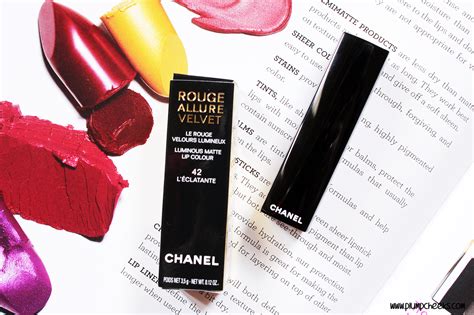 l'eclatante chanel|Chanel L'Eclatante Rouge Allure Velvet Product Info .